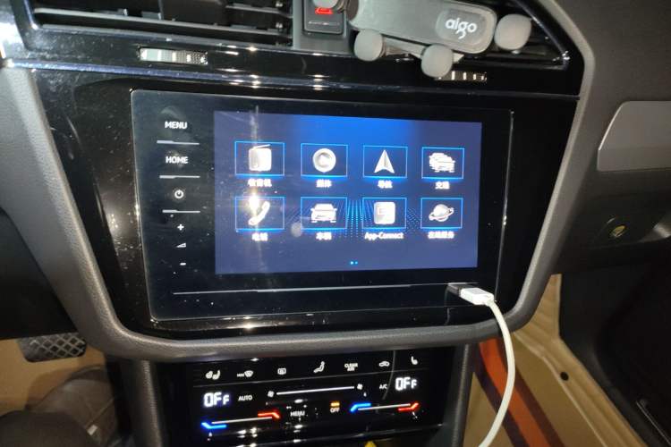 Used Volkswagen Tiguan L New Energy 2020 430 PHEV Plug-in Hybrid Flagship Edition Audio And AC Panel