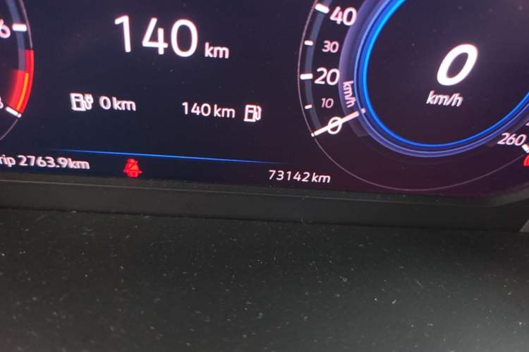 Used Volkswagen Tiguan L New Energy 2020 430 PHEV Plug-in Hybrid Prestige Edition Odometer Close Up