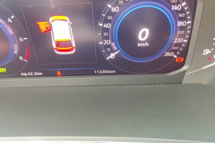 Used Volkswagen Tiguan L New Energy 2020 430 PHEV Plug-in Hybrid Prestige Edition Odometer Close Up