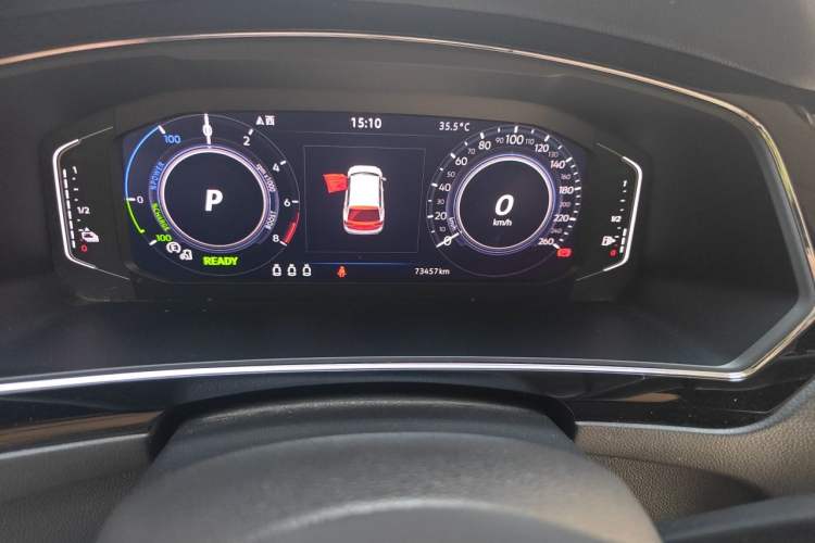 Used Volkswagen Tiguan L New Energy 2020 430 PHEV Plug-in Hybrid Prestige Edition Odometer Close Up