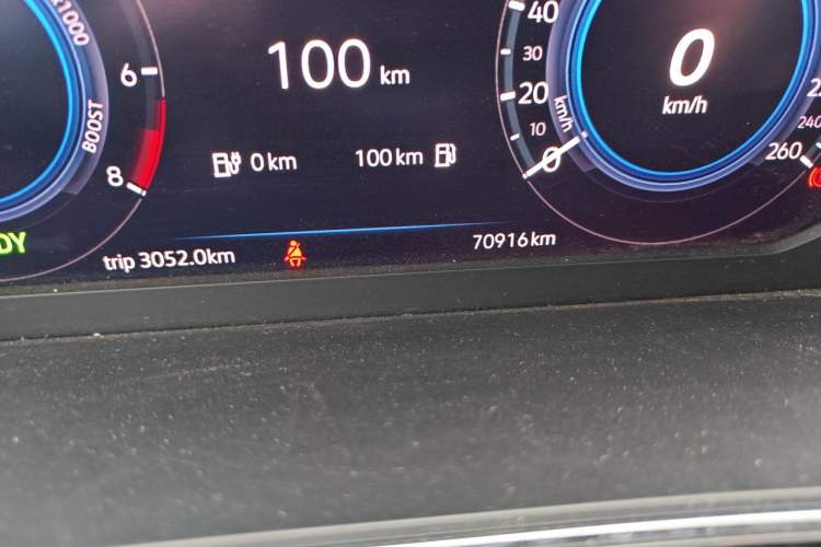 Used Volkswagen Tiguan L New Energy 2020 430 PHEV Plug-in Hybrid Prestige Edition Odometer Close Up