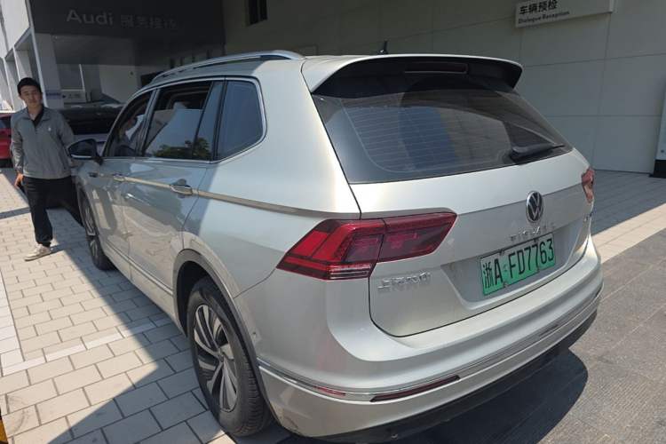 Used Volkswagen Tiguan L New Energy 2021 430 PHEV Plug-in Hybrid Prestige Edition Rear Left 45 Deg