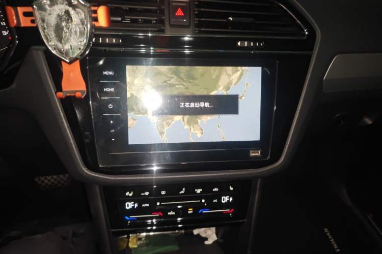 Used Volkswagen Tiguan L New Energy 2021 430 PHEV Plug-in Hybrid Flagship Edition Audio And AC Panel