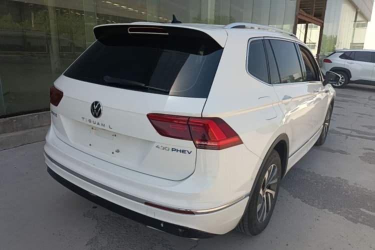 Used Volkswagen Tiguan L New Energy 2021 430 PHEV Plug-in Hybrid Flagship Edition Rear Right 45 Deg