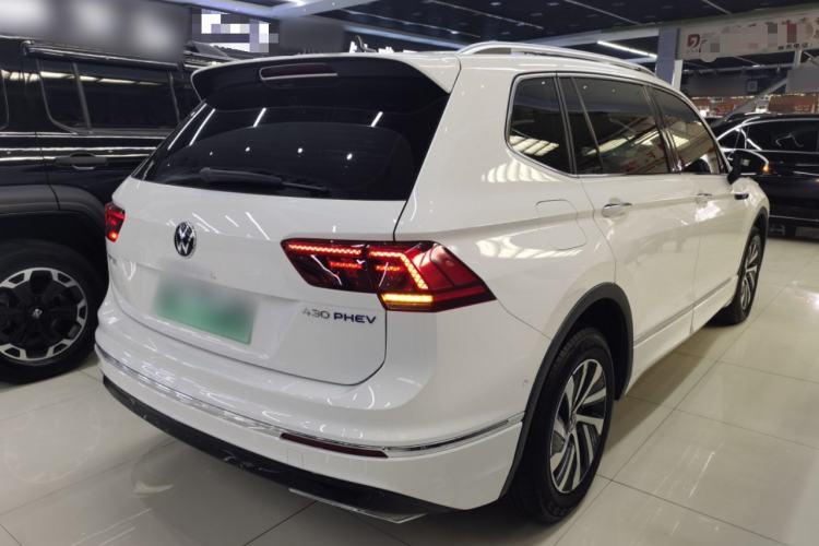 Used Volkswagen Tiguan L New Energy 2021 430 PHEV Plug-in Hybrid Flagship Edition Rear Right 45 Deg