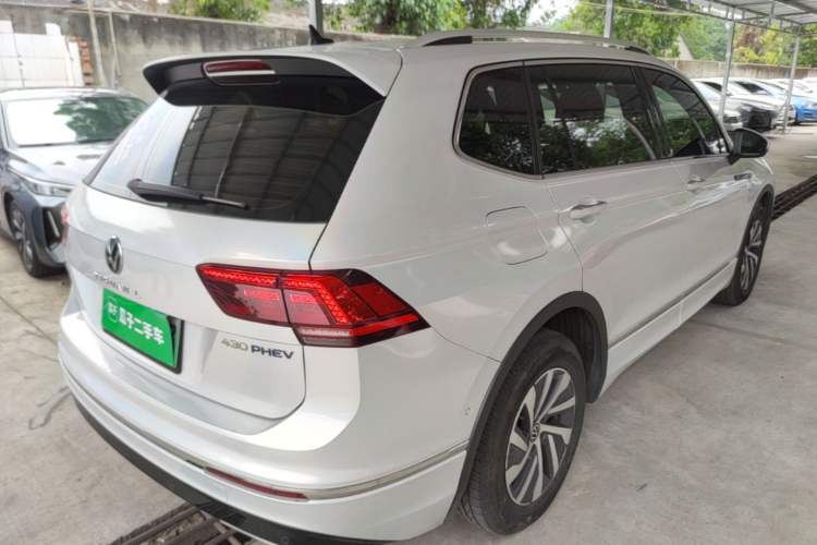 Used Volkswagen Tiguan L New Energy 2021 430 PHEV Plug-in Hybrid Flagship Edition Rear Right 45 Deg