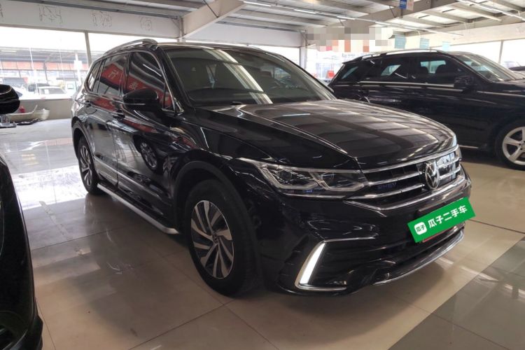 Used Volkswagen Tiguan L New Energy 2022 430 PHEV Plug-in Hybrid Prestige Edition Front Right 45 Deg
