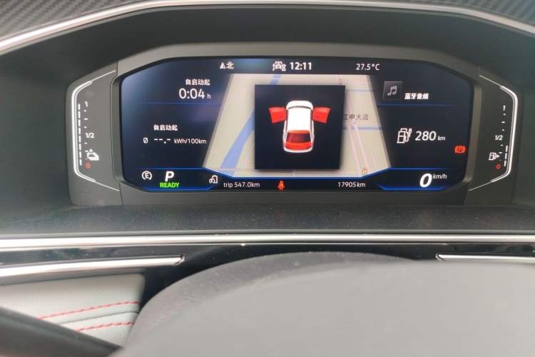 Used Volkswagen Tiguan L New Energy 2022 430 PHEV Plug-in Hybrid Flagship Edition Odometer Close Up
