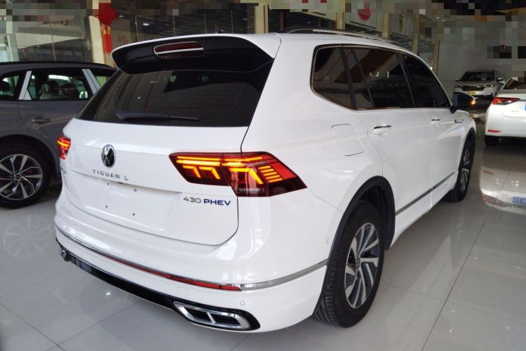 Used Volkswagen Tiguan L New Energy 2022 430 PHEV Plug-in Hybrid Flagship Edition Rear Right 45 Deg