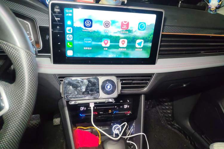 Used Volkswagen Tiguan L New Energy 2023 430 PHEV Plug-in Hybrid Flagship Edition Audio And AC Panel