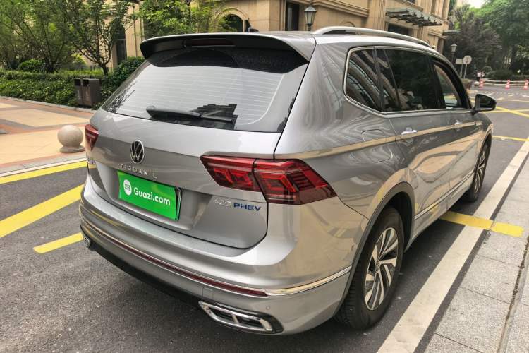 Used Volkswagen Tiguan L New Energy 2023 430 PHEV Plug-in Hybrid Flagship Edition Rear Right 45 Deg