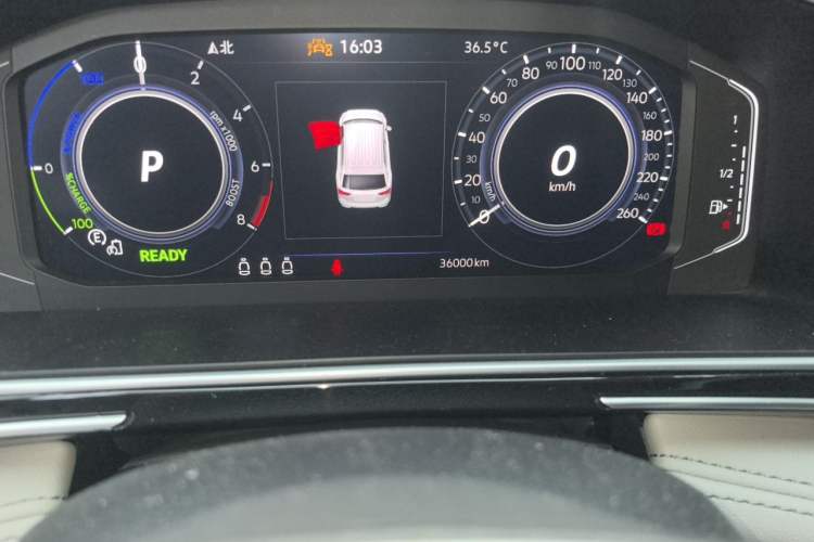 Used Volkswagen Tiguan L New Energy 2023 430 PHEV Plug-in Hybrid Prestige Edition Odometer Close Up