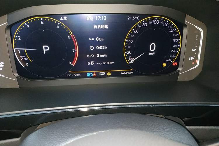 Used Volkswagen Tiguan X 2021 330TSI Two-Wheel Drive Enjoyment Version Odometer Close Up