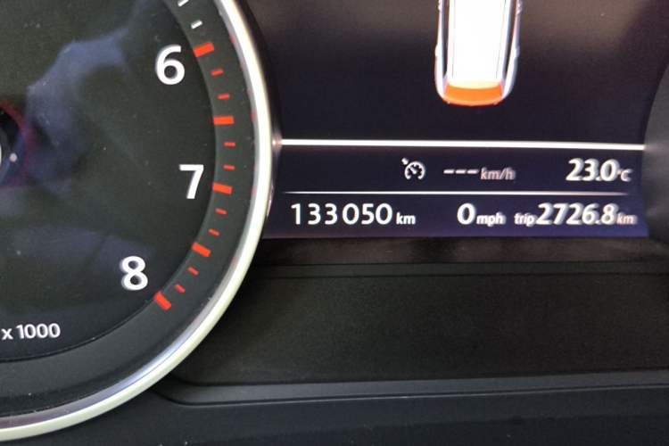Used Volkswagen Touareg 2015 3.0 TSI Audacious Limited Edition Odometer Close Up