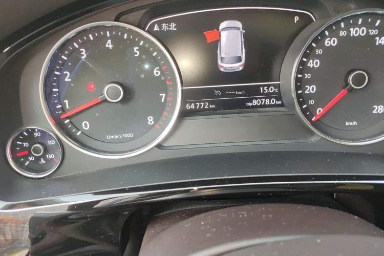 Used Volkswagen Touareg 2017 3.0 TSI Touareg Edition Odometer Close Up