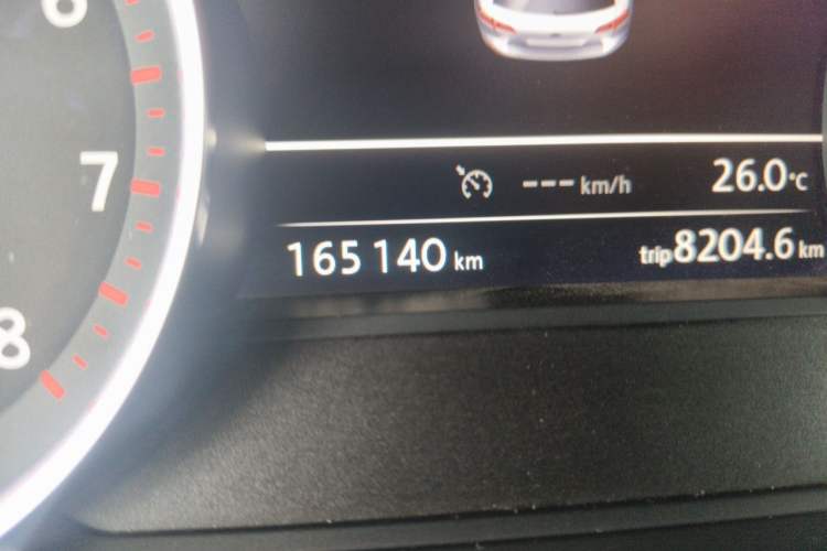 Used Volkswagen Touareg 2017 3.0 TSI Touareg Edition Odometer Close Up