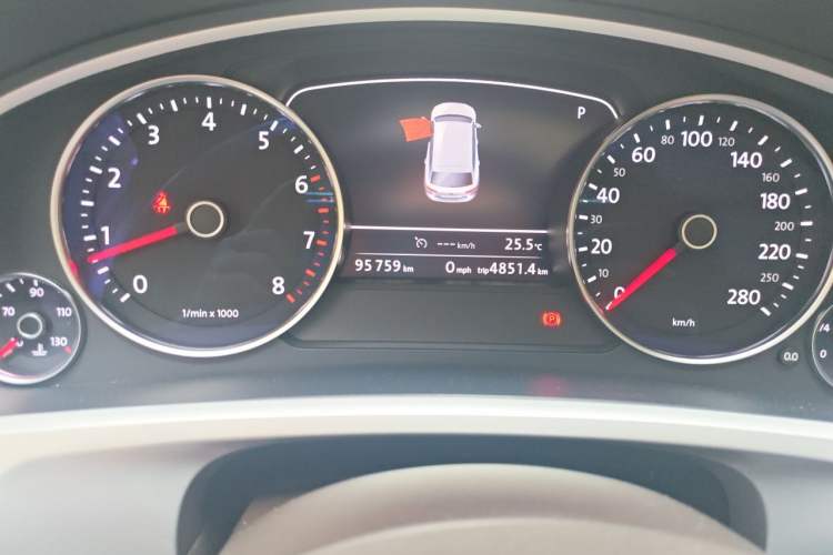 Used Volkswagen Touareg 2017 3.0 TSI Touareg Edition Odometer Close Up