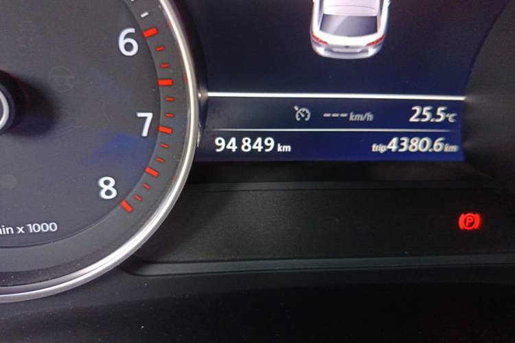 Used Volkswagen Touareg 2017 3.0 TSI Touareg Edition Odometer Close Up