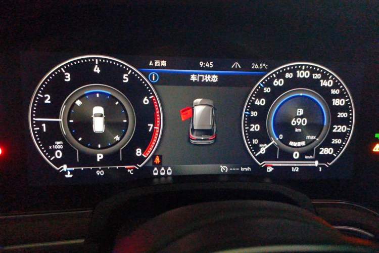 Used Volkswagen Touareg 2019 2.0TSI Ruiyi Edition China VI Standard Instrument Cluster