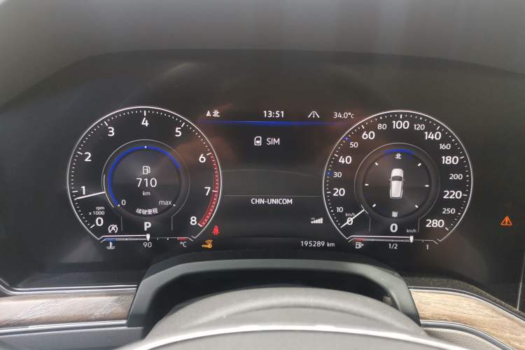 Used Volkswagen Touareg 2019 2.0TSI Ruiyi Edition China VI Standard Instrument Cluster