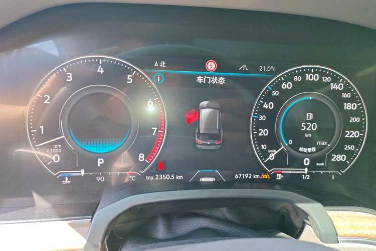 Used Volkswagen Touareg 2019 3.0 TSI RuiFeng Edition China VI Standard Instrument Cluster