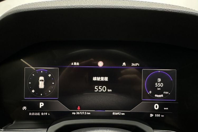 Used Volkswagen Touareg 2019 3.0 TSI RuiFeng Edition China VI Standard Odometer Close Up