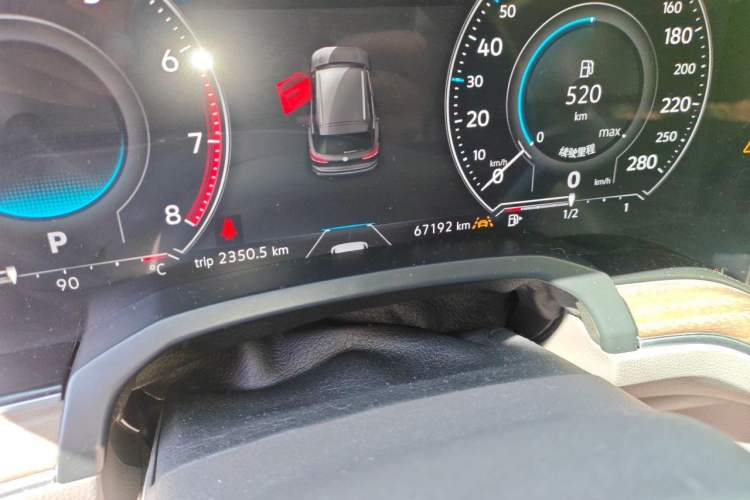 Used Volkswagen Touareg 2019 3.0 TSI RuiFeng Edition China VI Standard Odometer Close Up