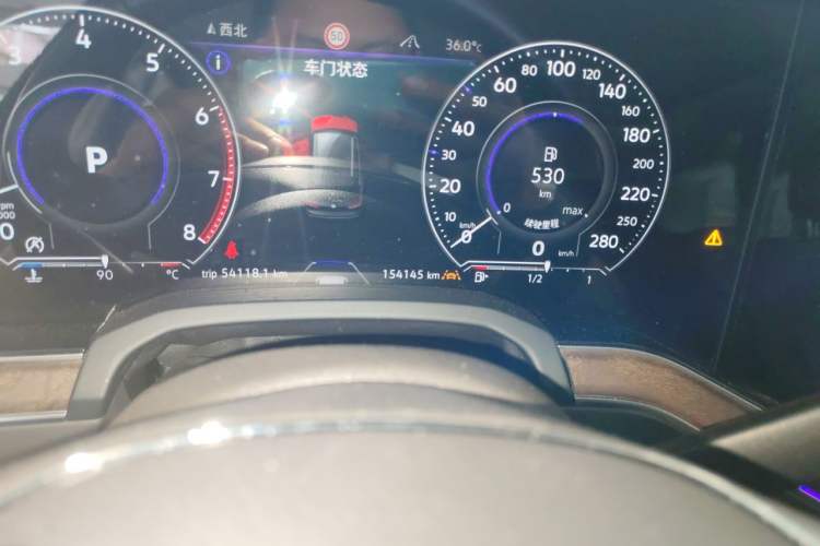 Used Volkswagen Touareg 2019 3.0 TSI RuiFeng Edition China VI Standard Odometer Close Up