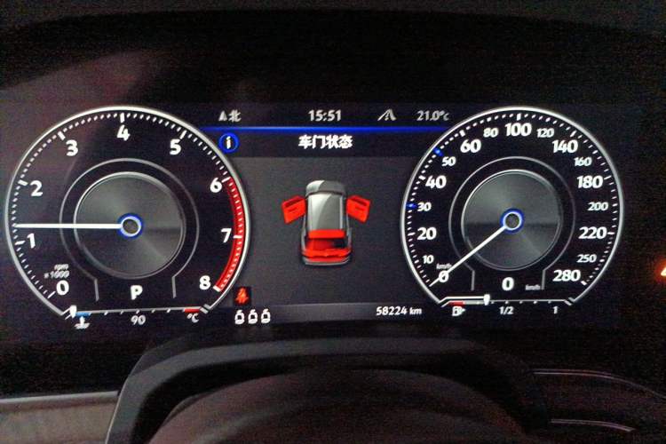 Used Volkswagen Touareg 2020 2.0 TSI RuiShang Edition China VI Standard Instrument Cluster
