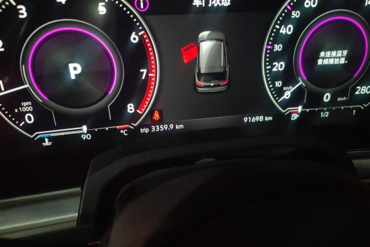 Used Volkswagen Touareg 2021 2.0 TSI RuiShang Edition Odometer Close Up
