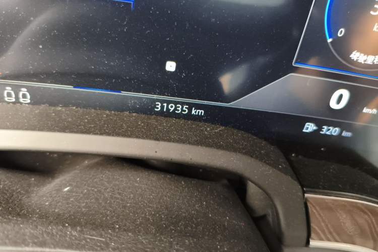 Used Volkswagen Touareg 2022 2.0 TSI RuiShang Edition Odometer Close Up