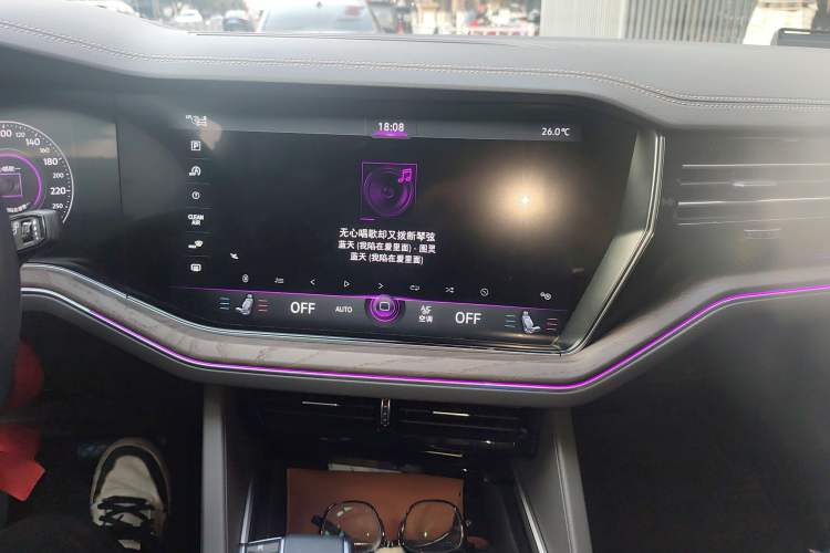 Used Volkswagen Touareg 2023 3.0 TSI Luxury Edition Obsidian Black Sport Package Audio And AC Panel