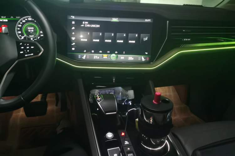 Used Volkswagen Touareg 2023 3.0 TSI Luxury Edition Obsidian Black Sport Package Audio And AC Panel