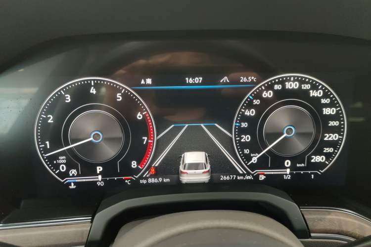 Used Volkswagen Touareg 2023 3.0 TSI Luxury Edition Obsidian Black Sport Package Instrument Cluster
