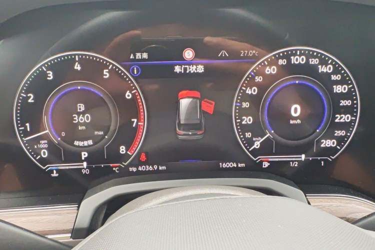 Used Volkswagen Touareg 2023 3.0 TSI Luxury Edition Obsidian Black Sport Package Instrument Cluster