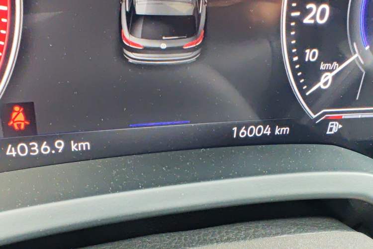 Used Volkswagen Touareg 2023 3.0 TSI Luxury Edition Obsidian Black Sport Package Odometer Close Up