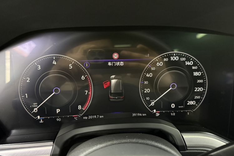 Used Volkswagen Touareg 2023 3.0 TSI Luxury Edition Obsidian Black Sport Package Odometer Close Up