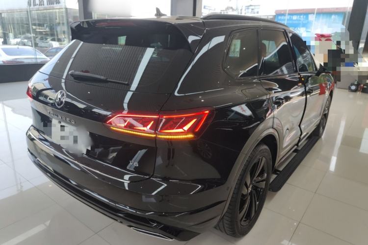 Used Volkswagen Touareg 2023 3.0 TSI Luxury Edition Obsidian Black Sport Package Rear Right 45 Deg