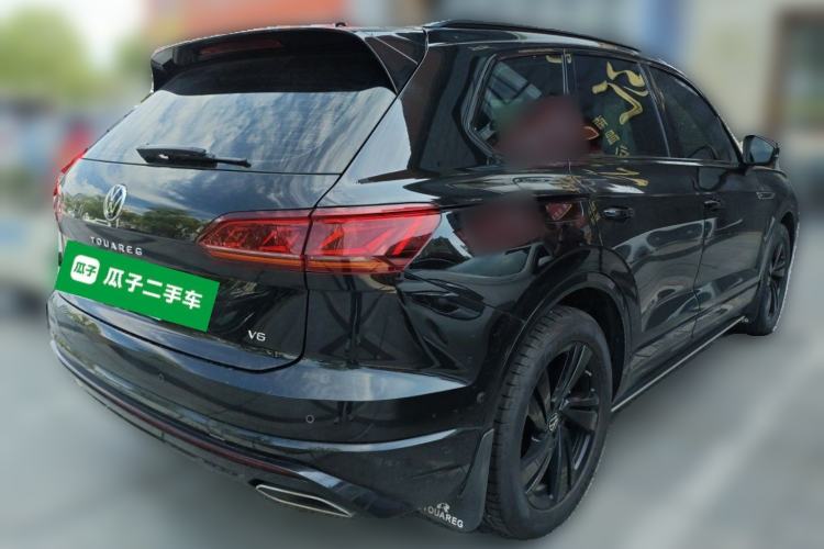 Used Volkswagen Touareg 2023 3.0 TSI Luxury Edition Obsidian Black Sport Package Rear Right 45 Deg