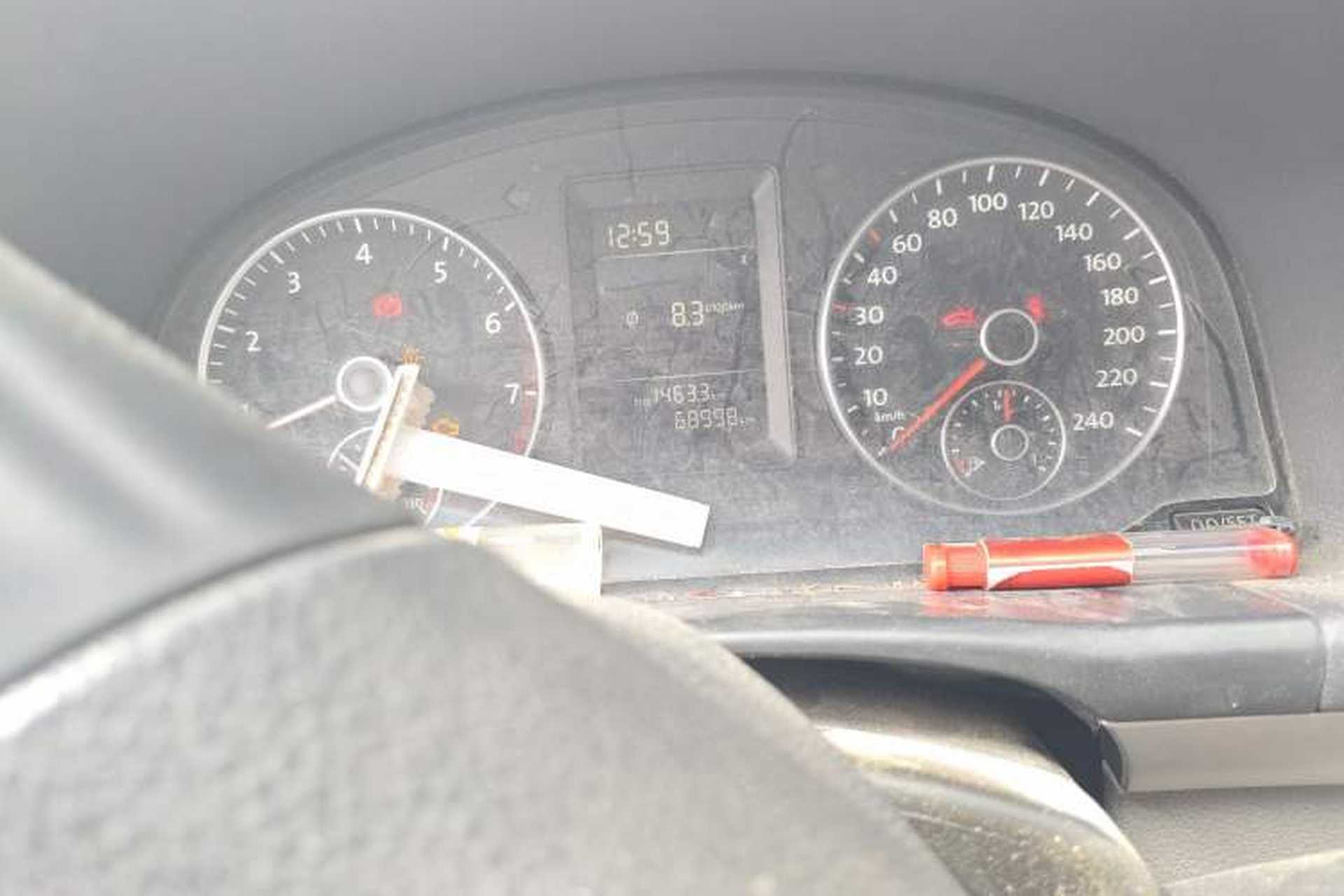 Used Volkswagen Touran  Odometer Close Up