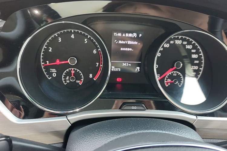 Used Volkswagen Touran 2018 Volkswagen Touran L 280TSI DSG Boundary Edition 7 Seats China V Emission Standard Odometer Close Up