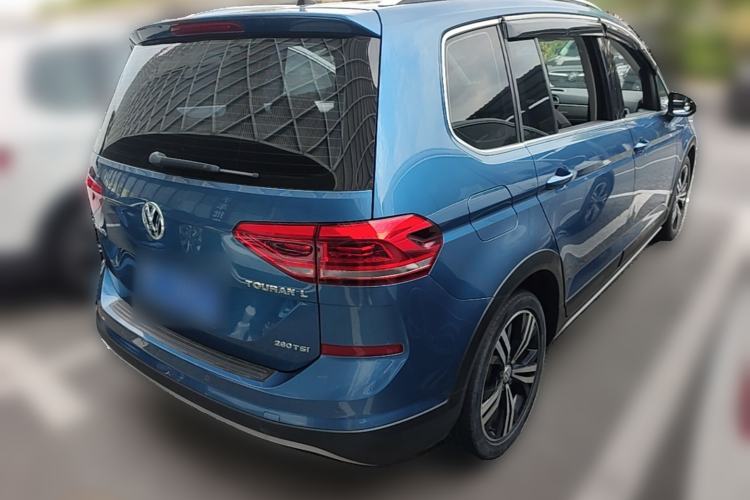 Used Volkswagen Touran 2018 Volkswagen Touran L 280TSI DSG Boundary Edition 7 Seats China V Emission Standard Rear Right 45 Deg