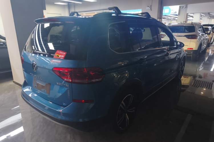 Used Volkswagen Touran 2021 Tiguan L 280TSI DSG Boundary Edition 6-Seater Rear Right 45 Deg