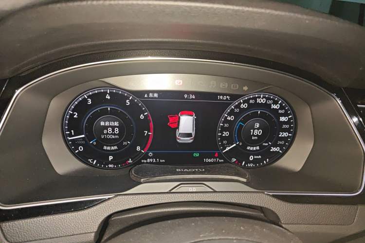 Used Volkswagen Variant 2018 380TSI Two-Wheel Drive Comfort Edition Instrument Cluster