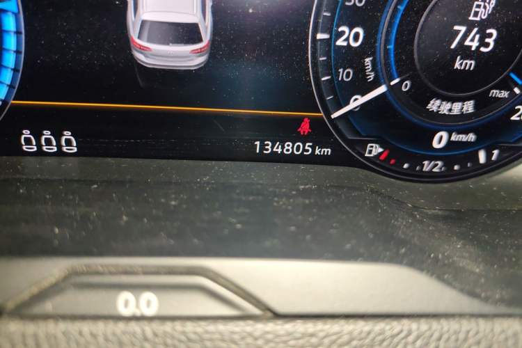Used Volkswagen Variant New Energy 2019 GTE model Odometer Close Up