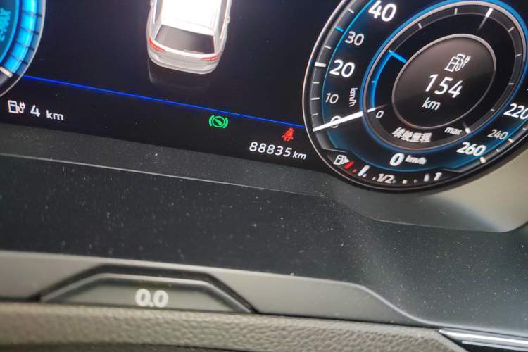 Used Volkswagen Variant New Energy 2019 GTE model Odometer Close Up