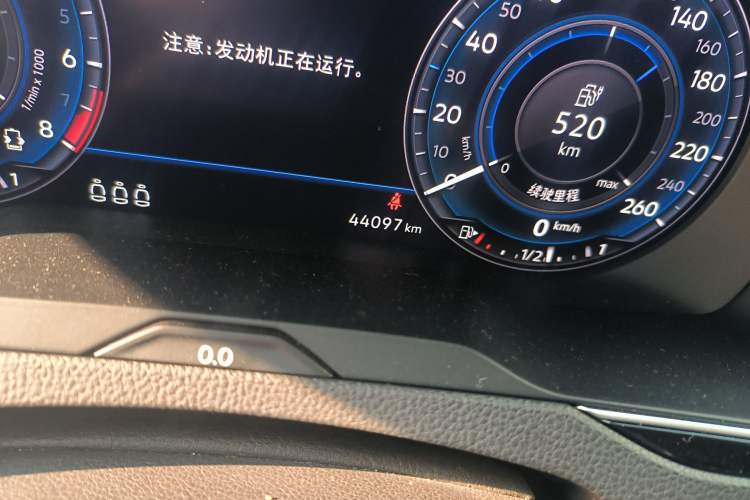 Used Volkswagen Variant New Energy 2019 GTE model Odometer Close Up