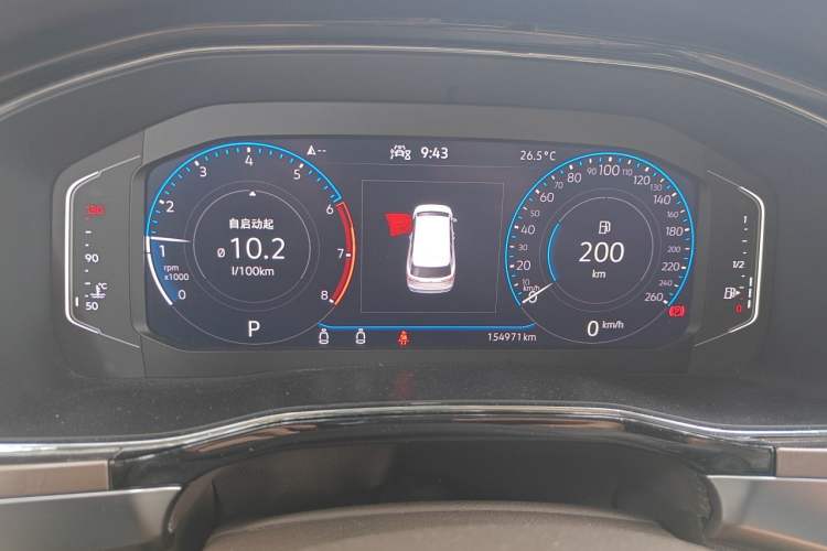Used Volkswagen Viloran 2020 380TSI Prestige Edition Odometer Close Up