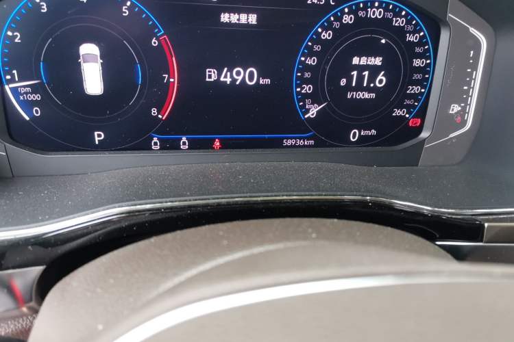 Used Volkswagen Viloran 2020 380TSI Prestige Edition Odometer Close Up