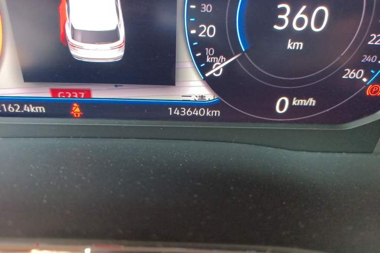 Used Volkswagen Viloran 2020 380TSI Flagship Edition Odometer Close Up